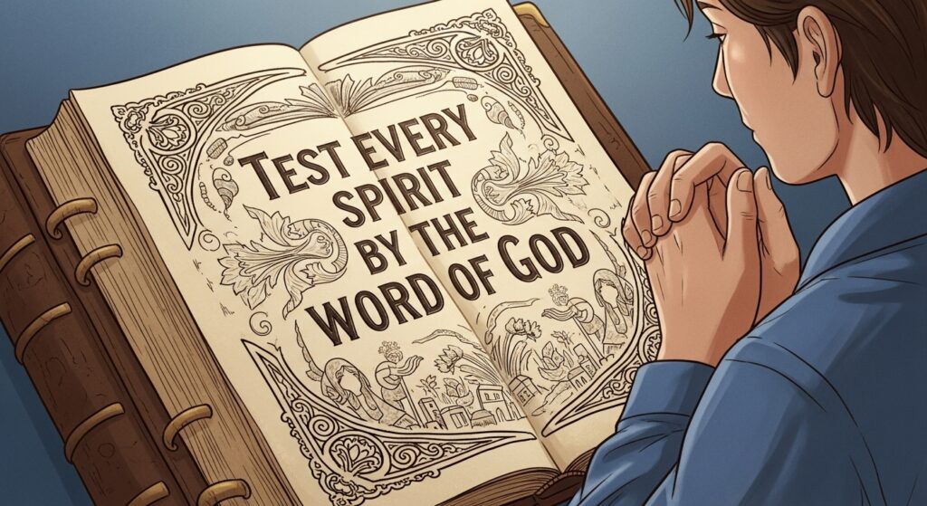 A person is reading God's Word.